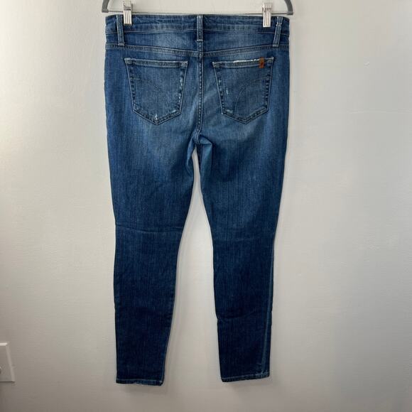 JOE'S Blue Medium Wash Cotton Blend Distressed Becky Skinny Ankle Jeans Size 29 - Picture 5 of 8